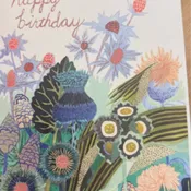 Blue Thistle Card