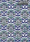 Damask-Blue/Teal/Gold