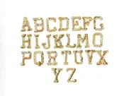 2.25” Dark Gold Sequin Letter Appliqué
