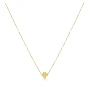 16" Necklace Gold - Signature Cross, Assorted Colors