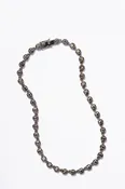 3D Tile Chain Rivière Necklace - Pyrite