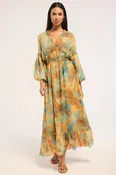 Amata Dress in Halcyon Fresco