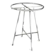 36 Inch Round Clothing Rack – Welded Ring, Folding Base
