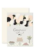 Balloon Garland Wedding Greeting Card