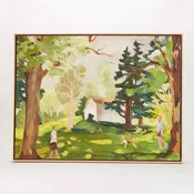 "Germantown" Painting, Oil on Canvas, By Mary Breneman