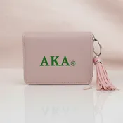 AKA Pink Tassel Keychain Zipper Wallet Updated