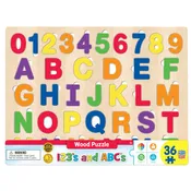 123's and Abc's - 36 Piece Wood Puzzle