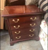 4 Drawer dresser night stand end table with dovetail drawers