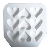 9 Heart Casting Mold