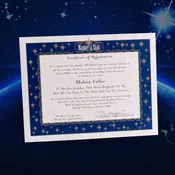 Pet Name a Star Instant Certificate