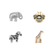 Animal Charm Multi Cluster Pin Set