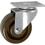 5040 Series 4 Hi-Temperature Phenolic wheel Swivel Caster (Dark Brown)