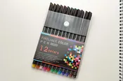 12pc. Fineliner Color Pen Set with .4mm Tips