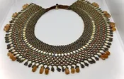 03-01-25 Lena Collar A vertically woven neckpiece in a Victorian style.  Netting experience required. Linda 11:00-3:00pm