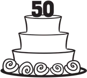 50th Anniversary Cake