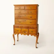 18th-century American Queen Anne Maple Highboy