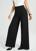 7-Pocket High-Waist DPYP™ Dress Pant Yoga Pant | Wide (Black)