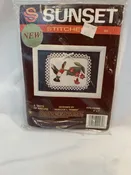 Sunset Stitchery Hummingbird “A Taste Of Nature” Vintage 1975-7
