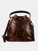 Austin Italian Python Leather Shoulder Bag