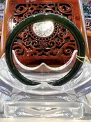 Real Hetian Jade Bangle  (Size: 57mm) #7030032