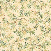 12 Days of Christmas Pine Boughs Cream