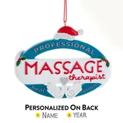 Personalized Massage Therapist - Healing Hands Ornament