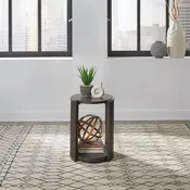 City View Chairside Table In Coffee Bean