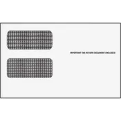 Adams 1099-NEC Envelopes Document - 3 3/4" Width x 8 3/4" Length - Gummed - White - 24 / Pack