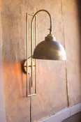 Antique Brass Metal Wall Sconce