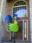 11ft Giant Painted Rooster