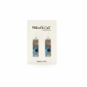 Abstract Circles Dangle Earrings by Nature Cast Metalworks