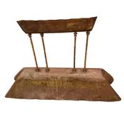 Brass Pool Table Light  Brutalist Mid Century