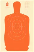 ACTION B-27SORANGE STND SILHTE TARGET 100BX