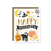 Pen & Paint - Happy Halloween Card