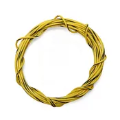 22 AWG Wire By-The-Foot: Yellow/Black Stripe