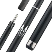 Poison Maelith Pool Cue with Carbon Fiber Shaft - Black/Black - No Wrap