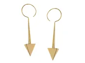 18K Pyramid Earrings