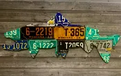 50" Montana Brown Trout License Plate Art