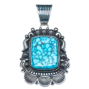 Birdseye Kingman Turquoise Pendant | Albert Jake