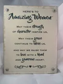 Amazing Women Plaque, 8 x 10 inches