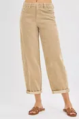 Aria High Rise Barrel Cordurory Pants
