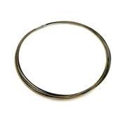 019.17BKG Black & Gold Stainless Steel Chain, 17-Strand