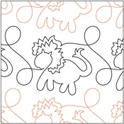 Animal Crackers Border – Lion Pantograph