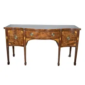 Fine George III Mahogany, Satinwood and Rosewood Inlaid Sideboard