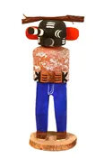 Hopi Kachina Ogre Doll in Blue Jeans