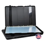 11×17 Binder includes Ten – 11×17 inch Page Protectors, Case Enclosed, Made In The USA.