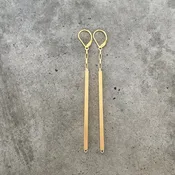 long bar earrings-vermeil