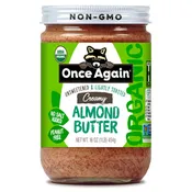 Creamy Organic Almond Butter - Lightly Toasted
