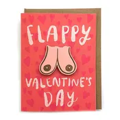 Card: Flappy Valentine's Day Boob w/ Magnet