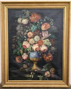 17/18th Century Spanish Baroque Still Life Oil on Canvas Painting